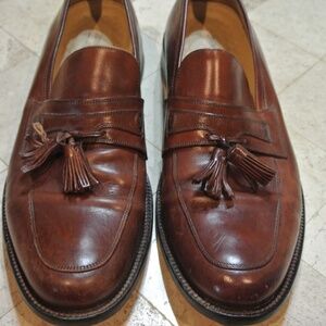 MENS 9.5 JOHNSON & MURPHY LEATHER LOAFERS